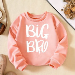 Kids' Letter Graphic Crew Neck Sweatshirt for Boys Girls