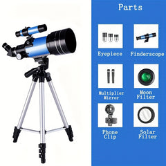 High-Def Astronomical Telescope 150x Magnification Coated Lens