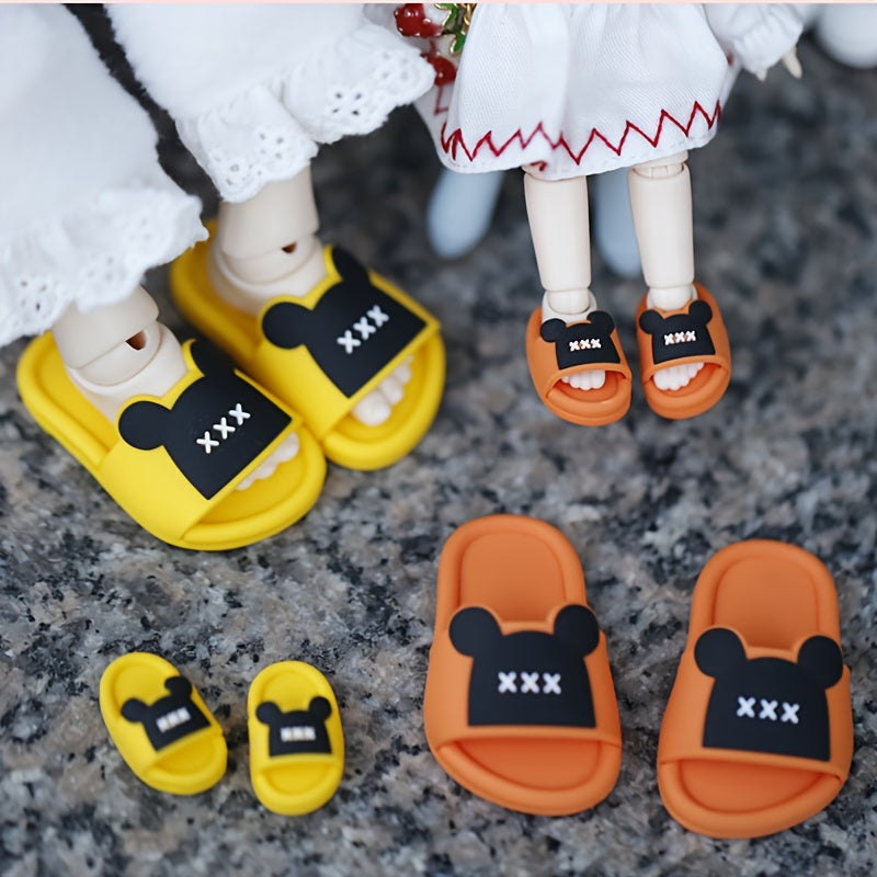Bear Doll Shoes Slipper Shoes Blythe Bjd Cartoon Body Slippers