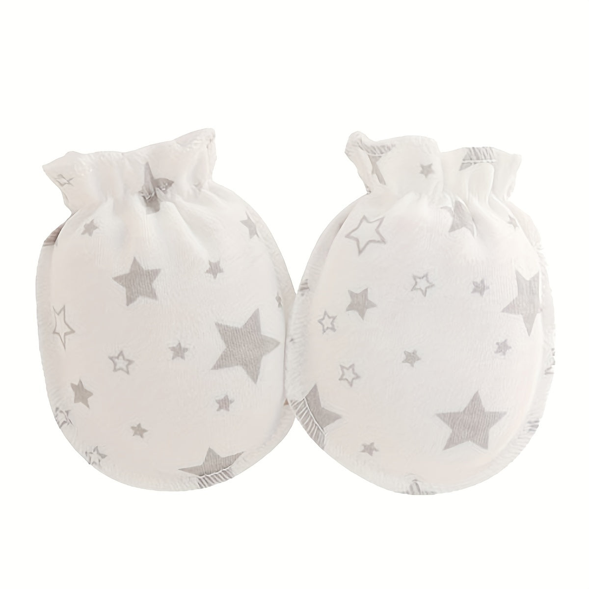 6pairs Newborn Infant Cartoon Animal Stars Graphic Breathable Mittens