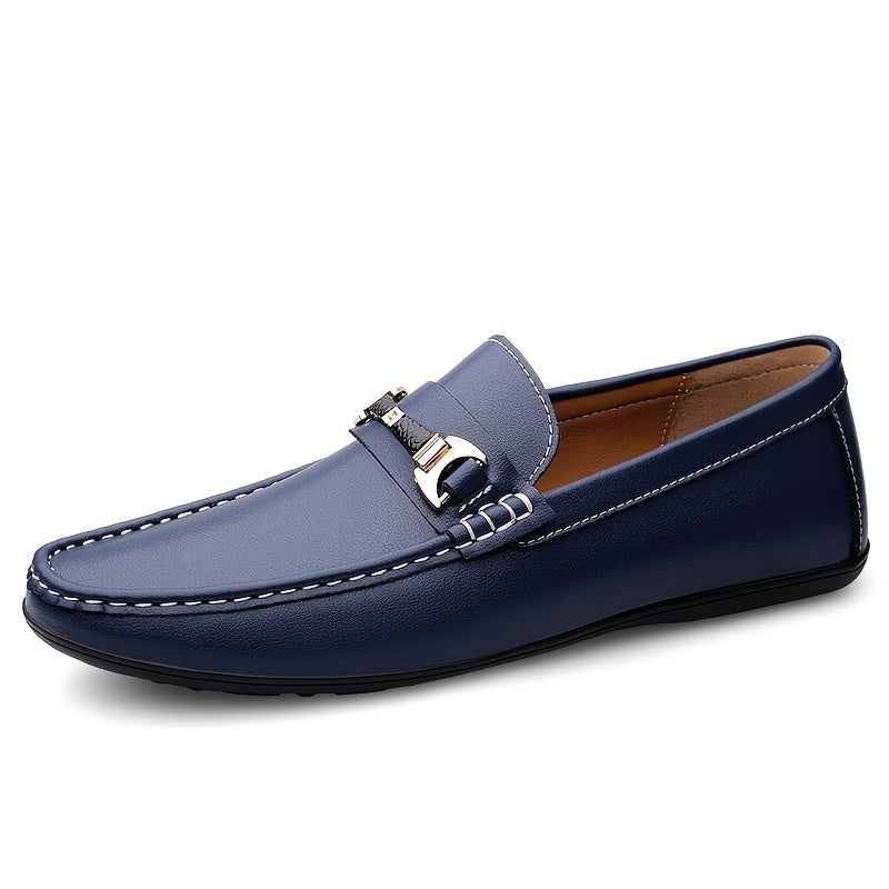 Men's Leather Loafer Shoes Casual Slip On Dress Shoes Flat Shoes Men's Footwear