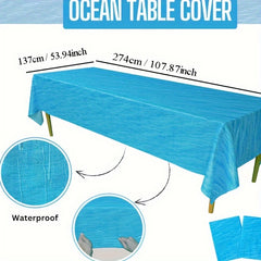 Ocean Party Tablecloths Under the Sea Decor Water Background Beach Tablecloths