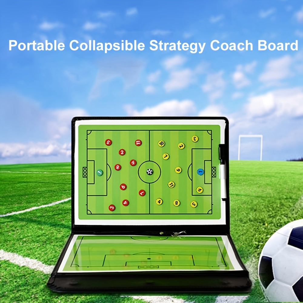 Portable Soccer Coaching Board with Magnetic Strategy Kit