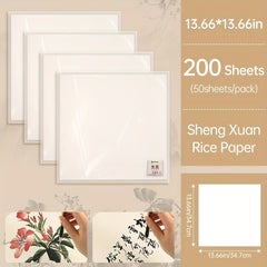 200 Sheets Ink Drawing Paper Watercolors Calligraphy Soft Pad