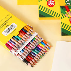 Neon Colored Pencils Set 48pcs Bright Colors Pre Sharpened Sketching Drawing Art