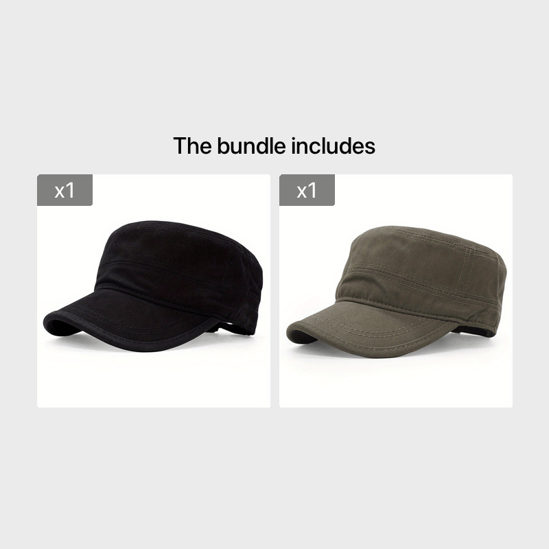 Men's Camouflage Flat Top Baseball Cap