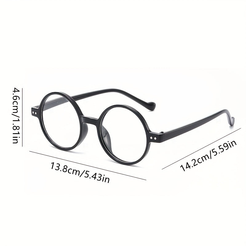 Round Jelly Frame Light Blocking Glasses