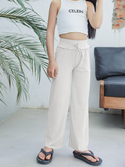 Girl's Thin Casual Sweatpants Loose Fit Yoga Sports Workout Trousers