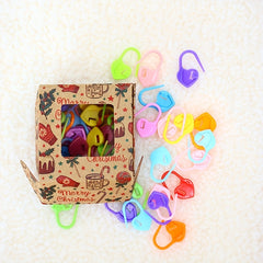 50 Heart Stitch Markers with Storage Box - Knitting & Crochet