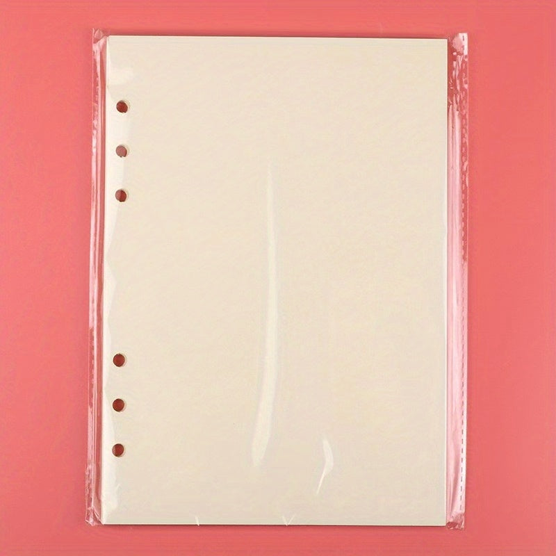 50pcs A5 Loose Leaf Paper 6 Hole Journal Book Inner Pages Office Learning