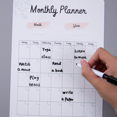 Small Magnetic Message Board for Fridge - Erasable Planner