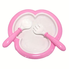 18" Doll Accessory Set Plastic Baby Bottle, Drinking Cup, Plate, Fork
