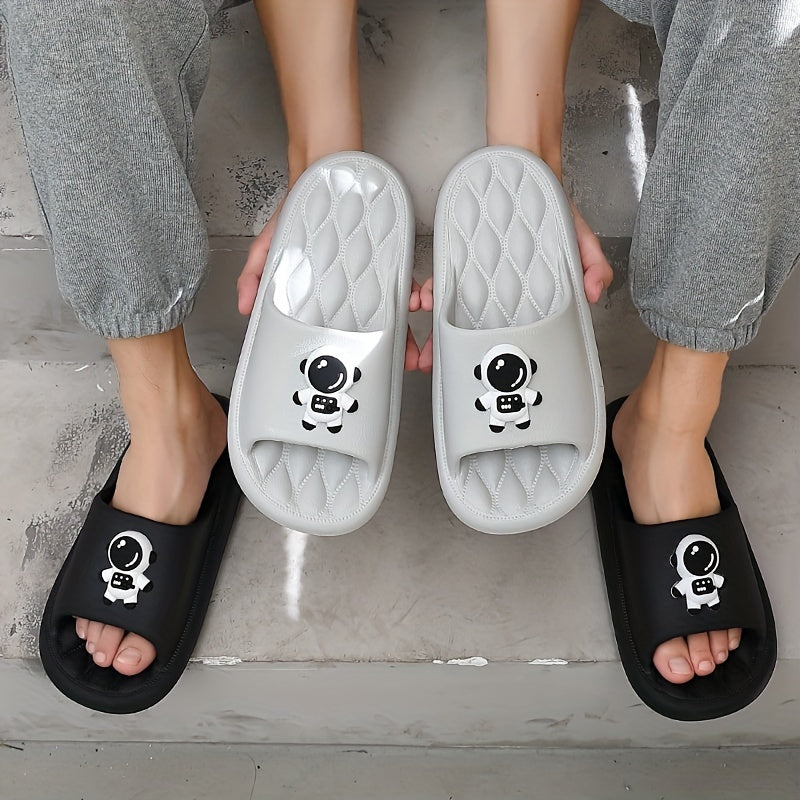 Men's Cartoon Printed Slides Non Slip Slippers