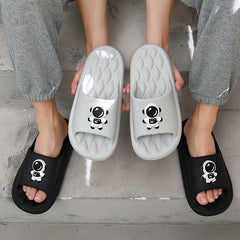 Men's Cartoon Printed Slides Non Slip Slippers