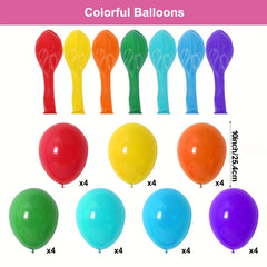 Balloon Column Stand Kit with Colorful Balloons Base and Pole