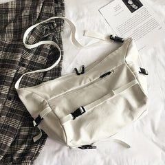 Versatile Large Capacity Canvas Crossbody Bag for Travel and Work