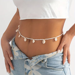 Boho Shell Pendant Belly Chain for Women