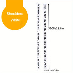 Letter Print Bra Shoulder Straps Elastic Adjustable Underwear Straps