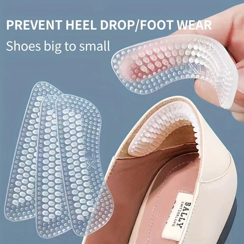 Silicone Heel Stickers Heels Grips Anti Slip Heel Cushions Non Slip Inserts Pads