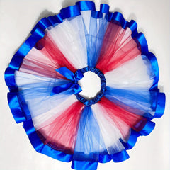 American Independence Feather Headband & Tulle Skirt Set
