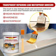 2pcs Waterproof Adhesive Transparent Coating Leak Repair