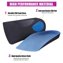 Plantar Fasciitis Insoles High Arch Supports for Men & Women - Running & Walking