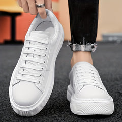 Men's Platform Lace-up Sneakers Chunky Skate Shoes
