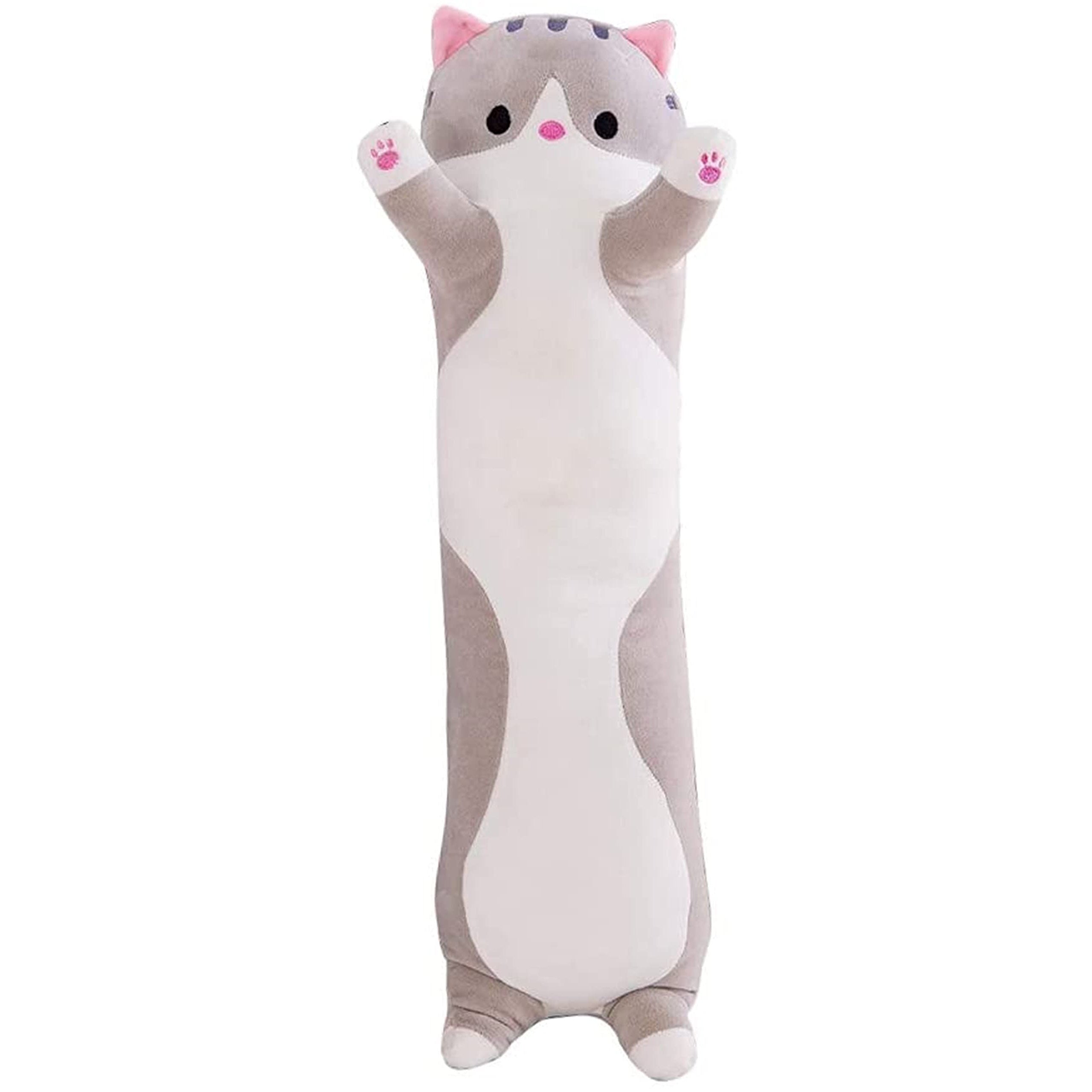 Cartoon Cat Plush Toy Figure Long Cat Sleeping Throw Pillow