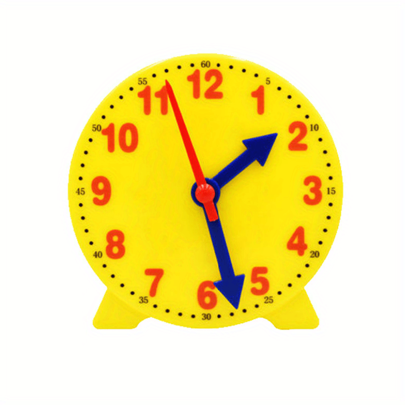 Montessori Adjustable Time Learning Clock Toys Hour Minute Second Cognition