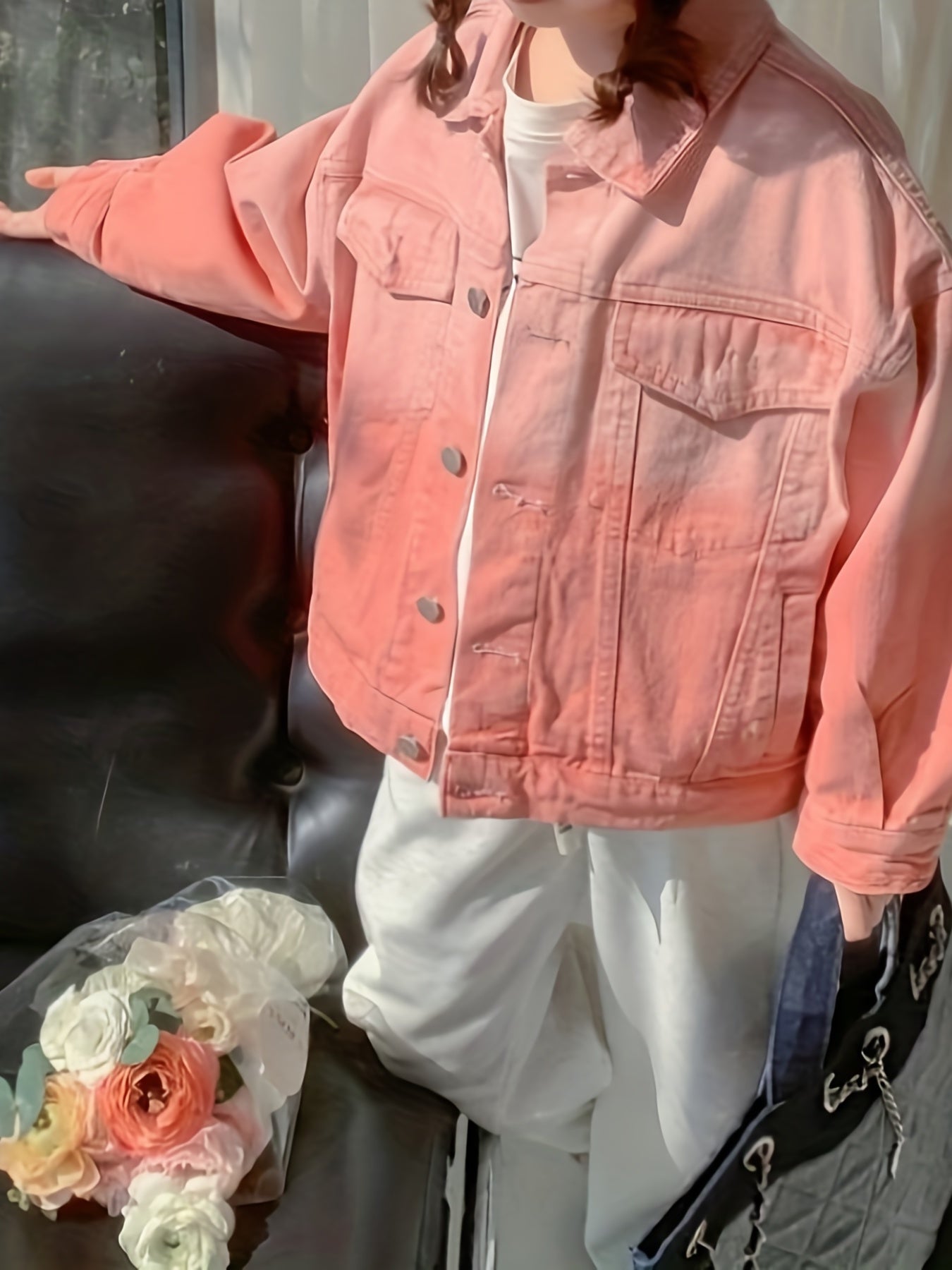 Girls' Ombre Denim Jacket Street Outwear Kids Outfit