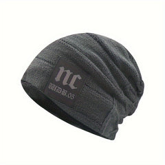 Men's Velvet Knitted Beanie Hat Winter Warm Skull Cap