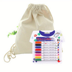 2pcs Kids Drawstring Backpack Watercolor Set DIY Pattern Special Pen