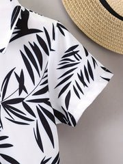 Boys Tropical Graphic Button Shirt