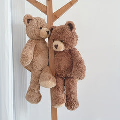 Soft Plush Love Bear Stuffed Animal Brown Teddy with Heart Detail