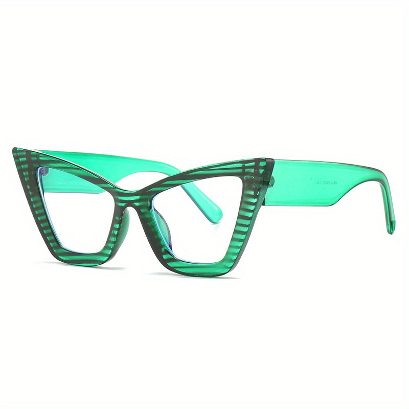 Y2K Cat Eye Clear Lens Glasses Anti Light Party Glasses