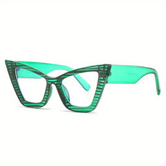Y2K Cat Eye Clear Lens Glasses Anti Light Party Glasses