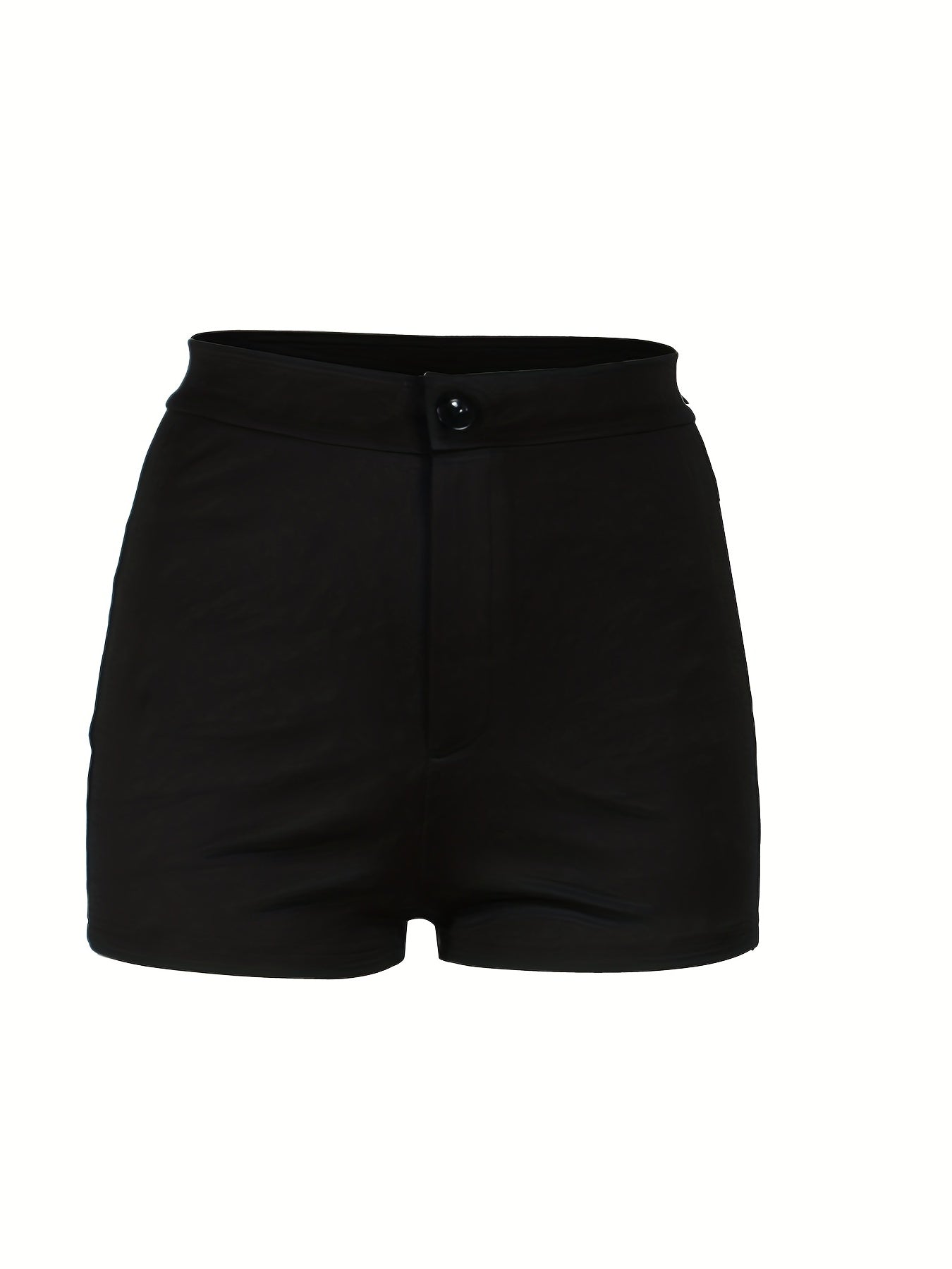 Solid Button Front Shorts Sexy Shorts For Spring & Summer