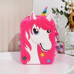 Colorful Unicorn Crossbody Coin Purse Zipper Wallet Holiday Gift