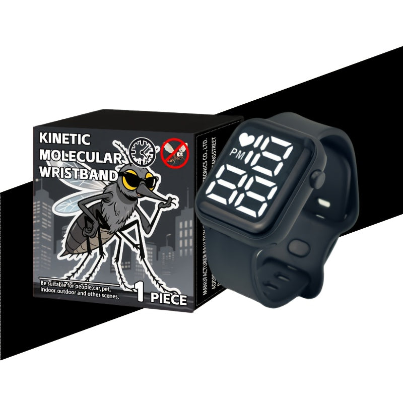 Square Digital Sports Watch Multifunctional Minimalist Light Student