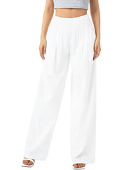Wide Leg Pants High Waist Casual Loose Straight Fit Comfy Spring & Summer Pants