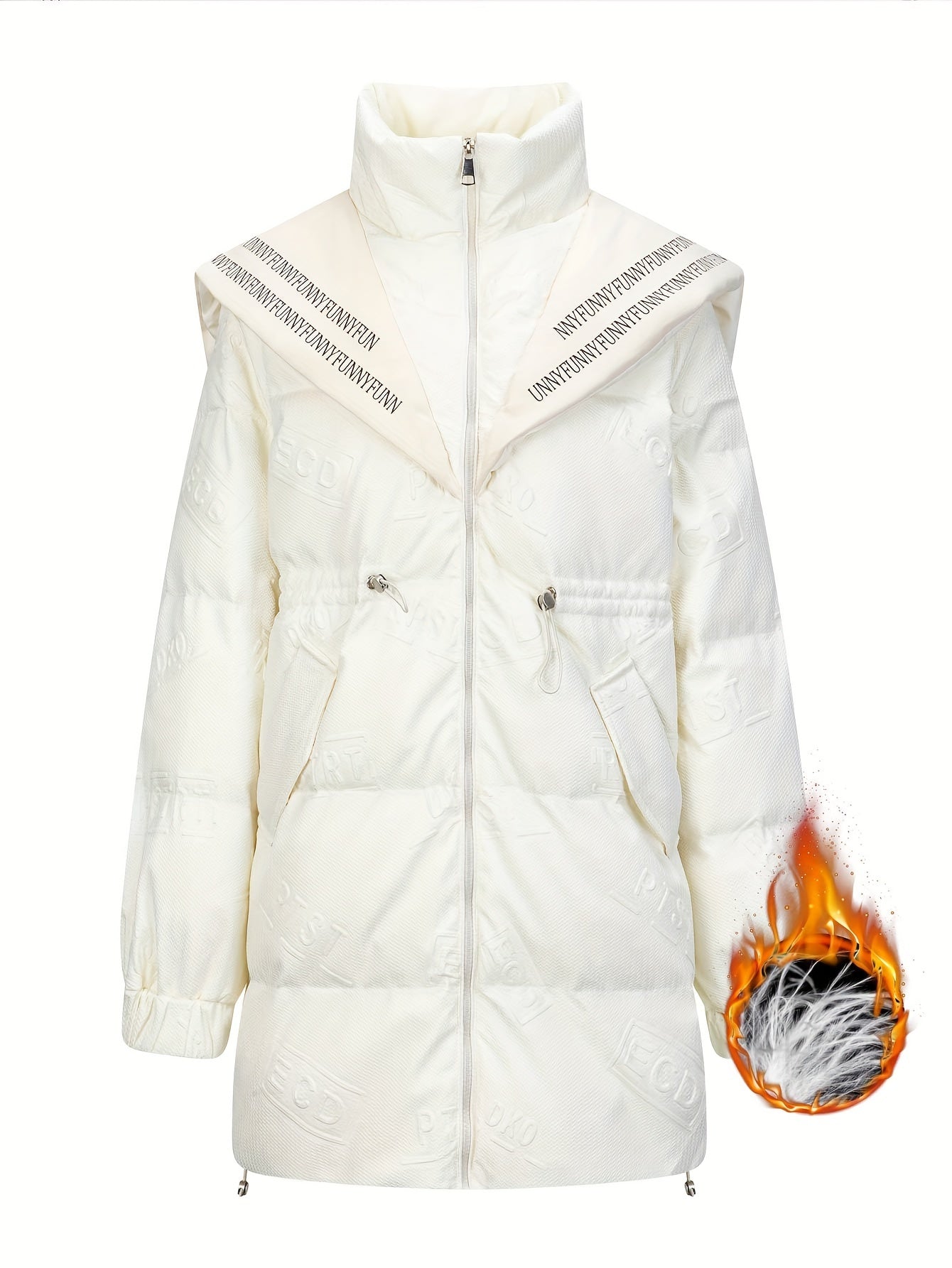 Women's Long Puffer Jacket Winter Sports Stand Collar