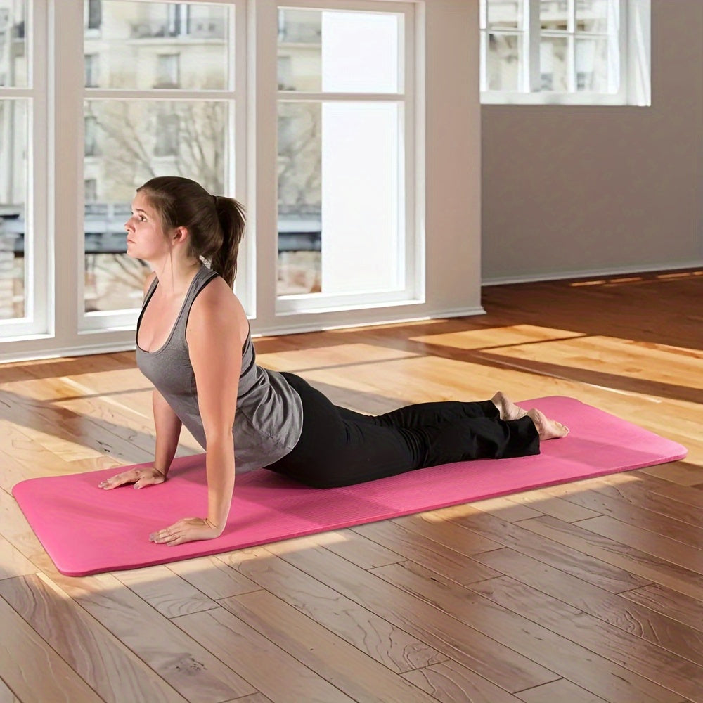 Non Slip Soft Yoga Mat Thicken Fitness Exercise Mat With Carrying Strap