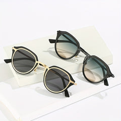 Metal Round Frame Sunglasses UV400