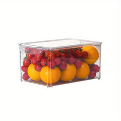 Plastic Refrigerator Storage Box with Lid Fresh Keeping