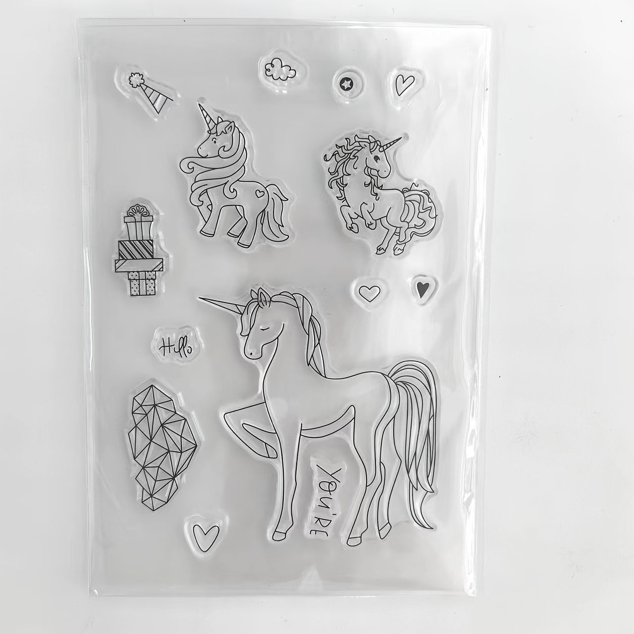 Owl Fox Background Clear Stamps for Card Making DIY Scrapbooking