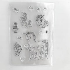 Owl Fox Background Clear Stamps for Card Making DIY Scrapbooking