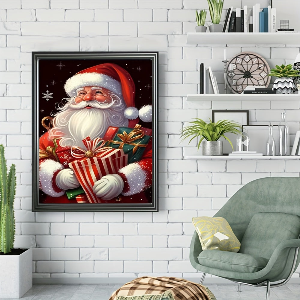 Santa Claus Canvas Poster Print Home Christmas Decoration Art