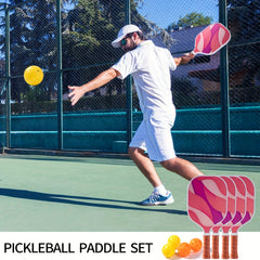 Shollar Graphite Fiberglass Pickleball Paddle Set
