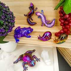 Animal Epoxy Resin Mold 3D Snail Frog Lizard Shape Silicone Mold Decor