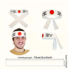 Samurai Headband for Men - Karate Sushi Chef Headwear